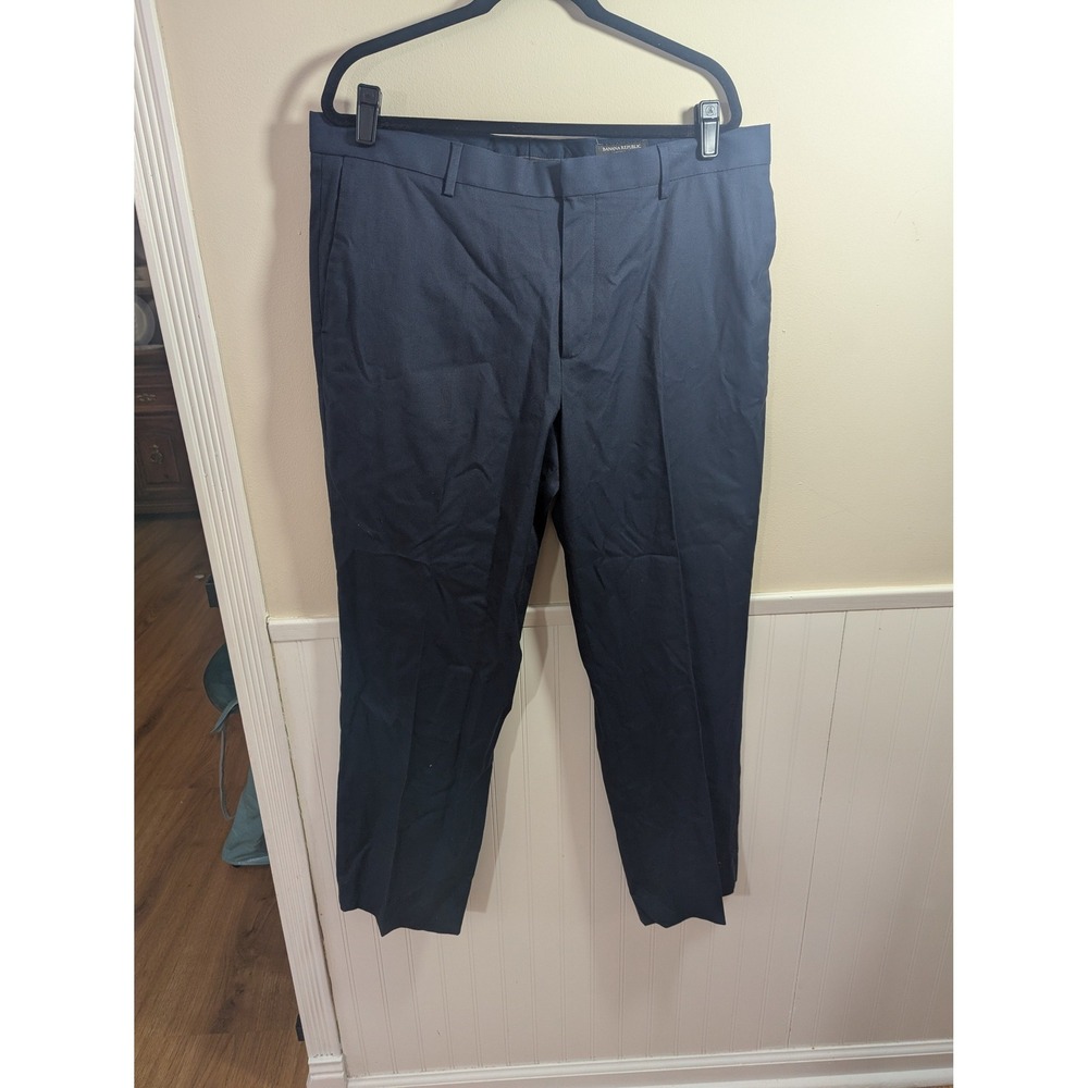 Banana Republic Chinos Navy Blue Cotton Slim Fit 38x32‎ Ofice Work Preppy